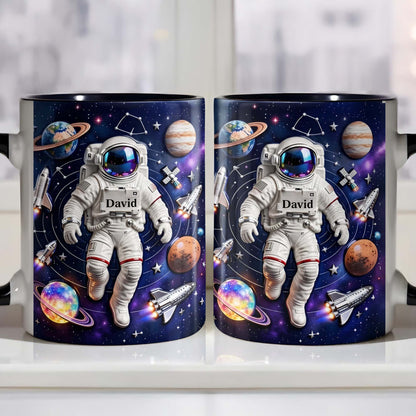 Explore The Galaxy With Custom Astronaut And Planets Design