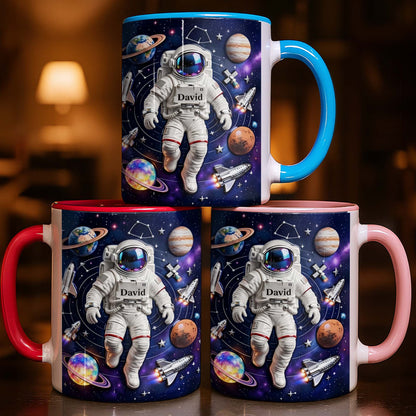 Explore The Galaxy With Custom Astronaut And Planets Design