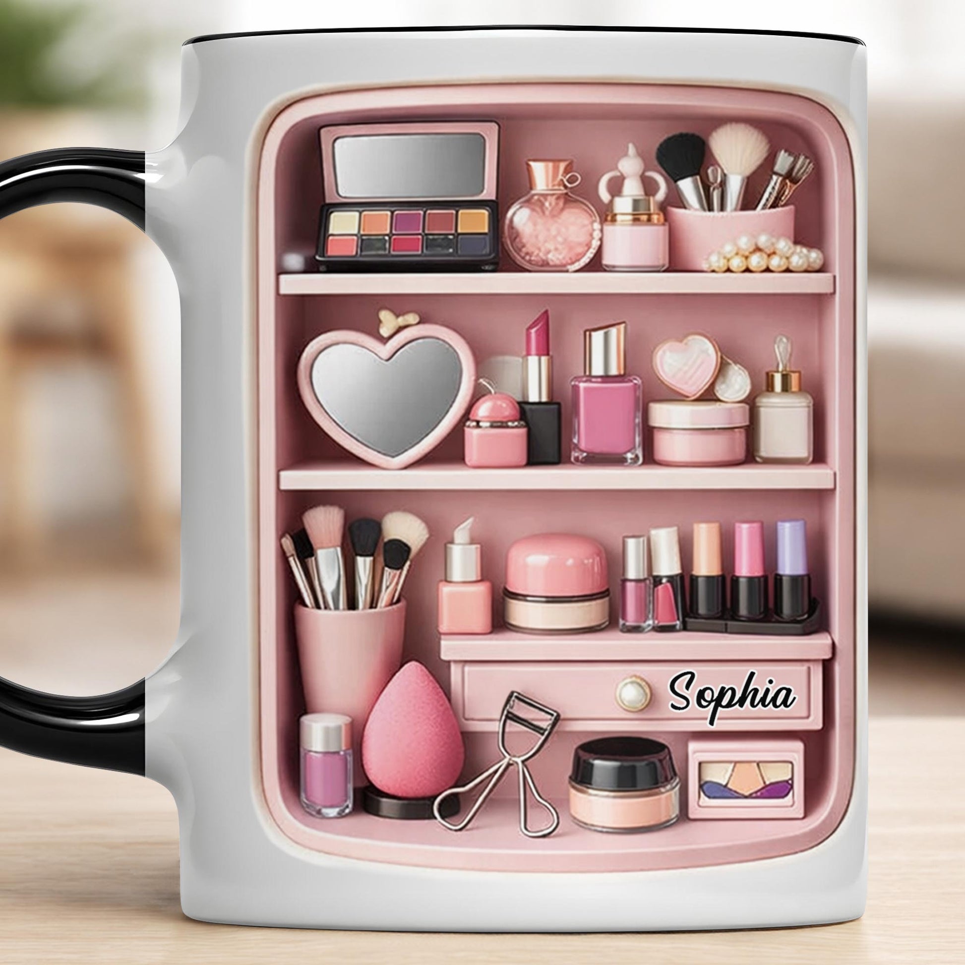To My Beautiful, Never Forget That I Love You, Makeup Mug