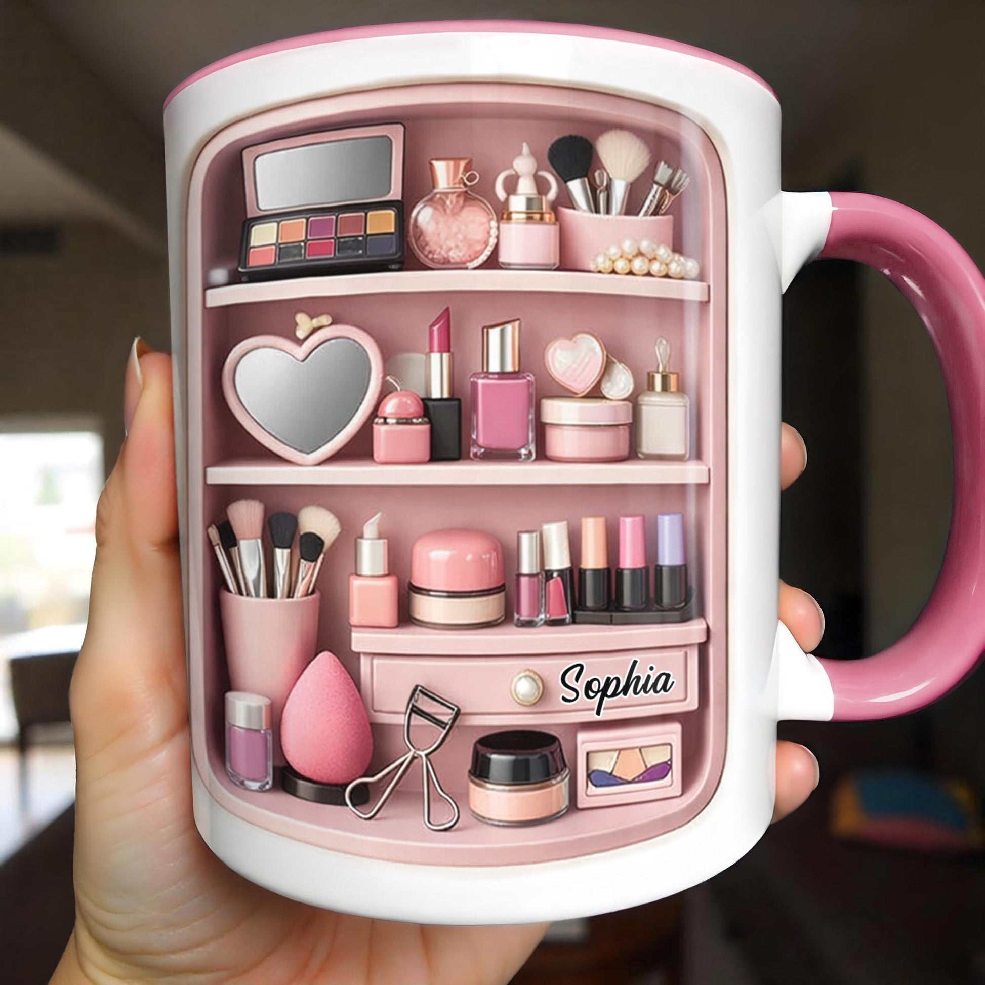 To My Beautiful, Never Forget That I Love You, Makeup Mug