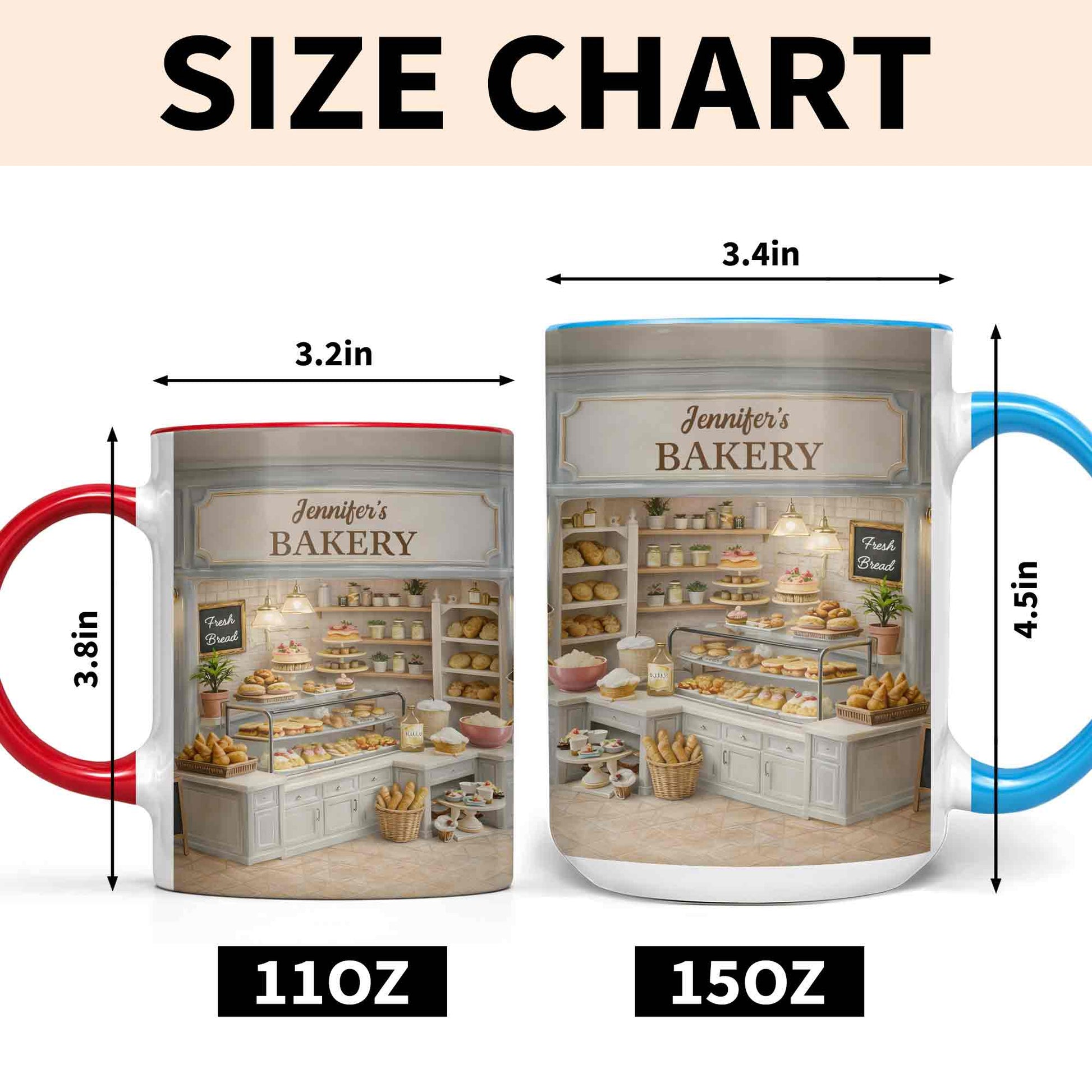 My Bakery, Fresh Bread, Bakery Mug