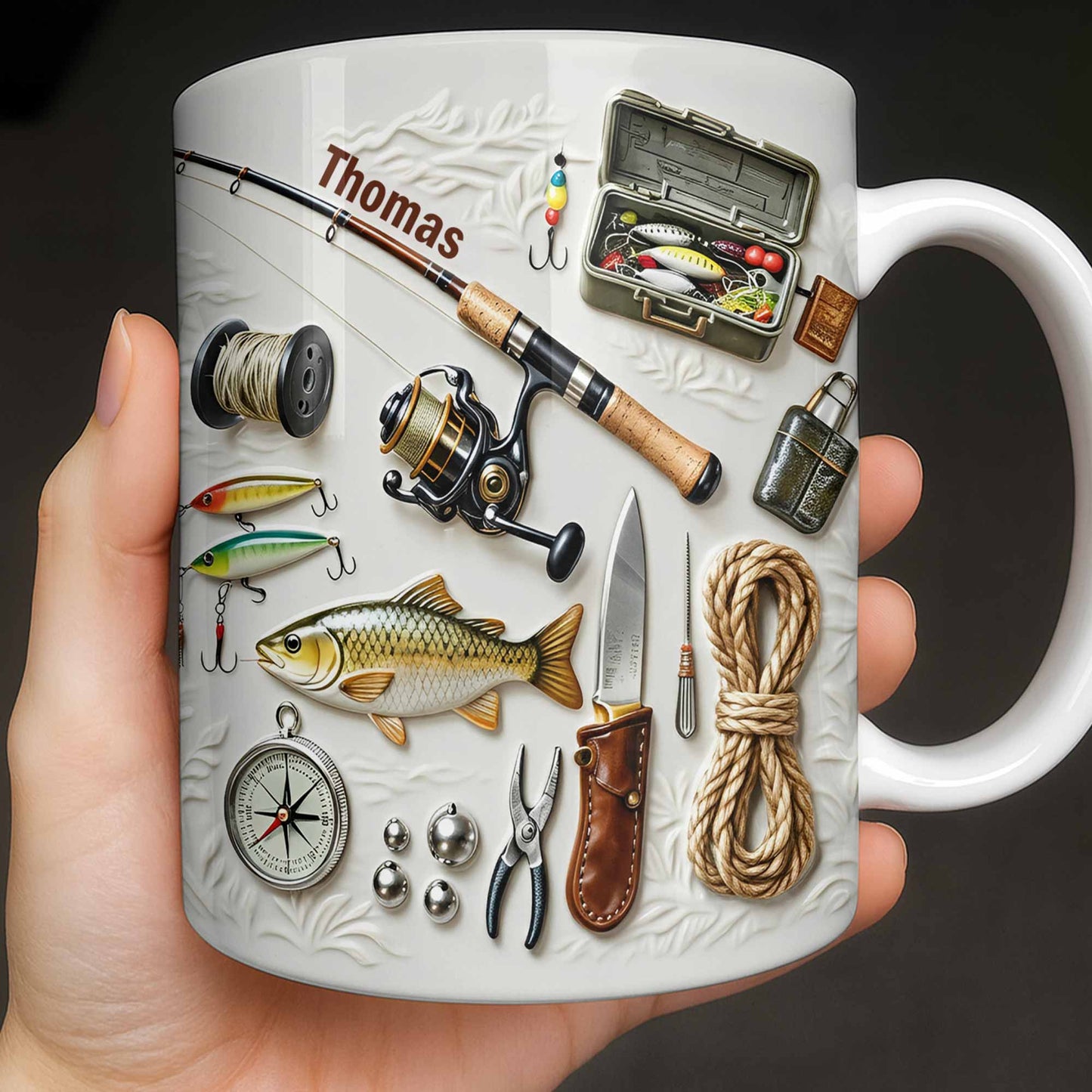 Personalize Your Fishing Passion With Tackle Box And Fish Design