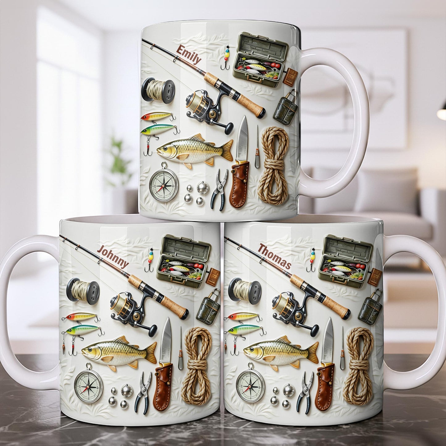 Personalize Your Fishing Passion With Tackle Box And Fish Design