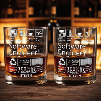 Multi-Tasking Software Engineer With Beer Coffee And Travel Icons