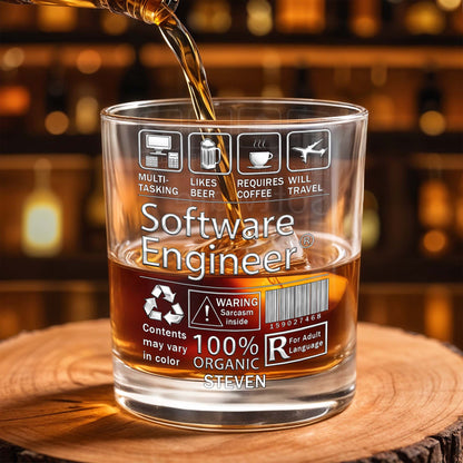 Multi-Tasking Software Engineer With Beer Coffee And Travel Icons