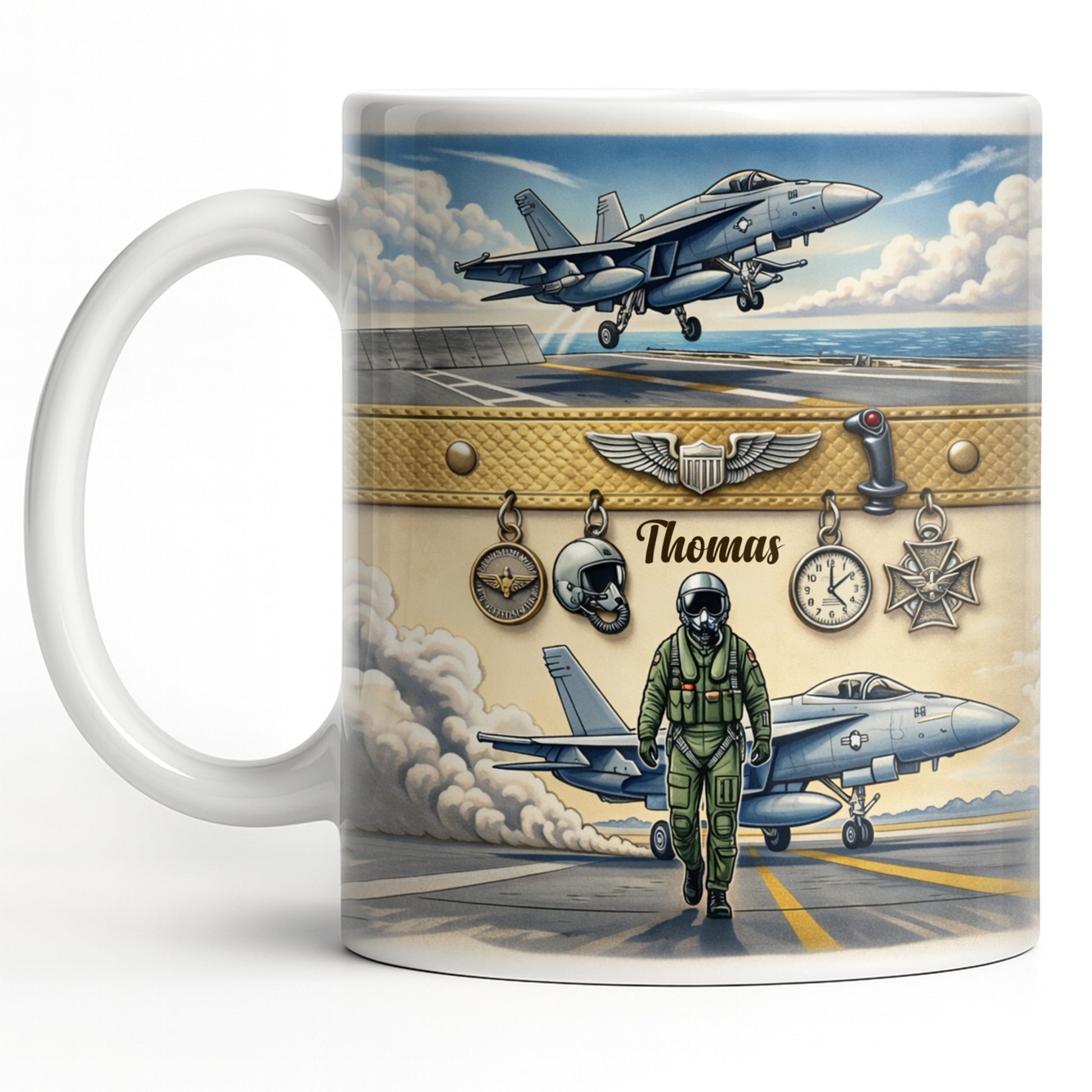 Customizable Military Pilot And Jets Theme
