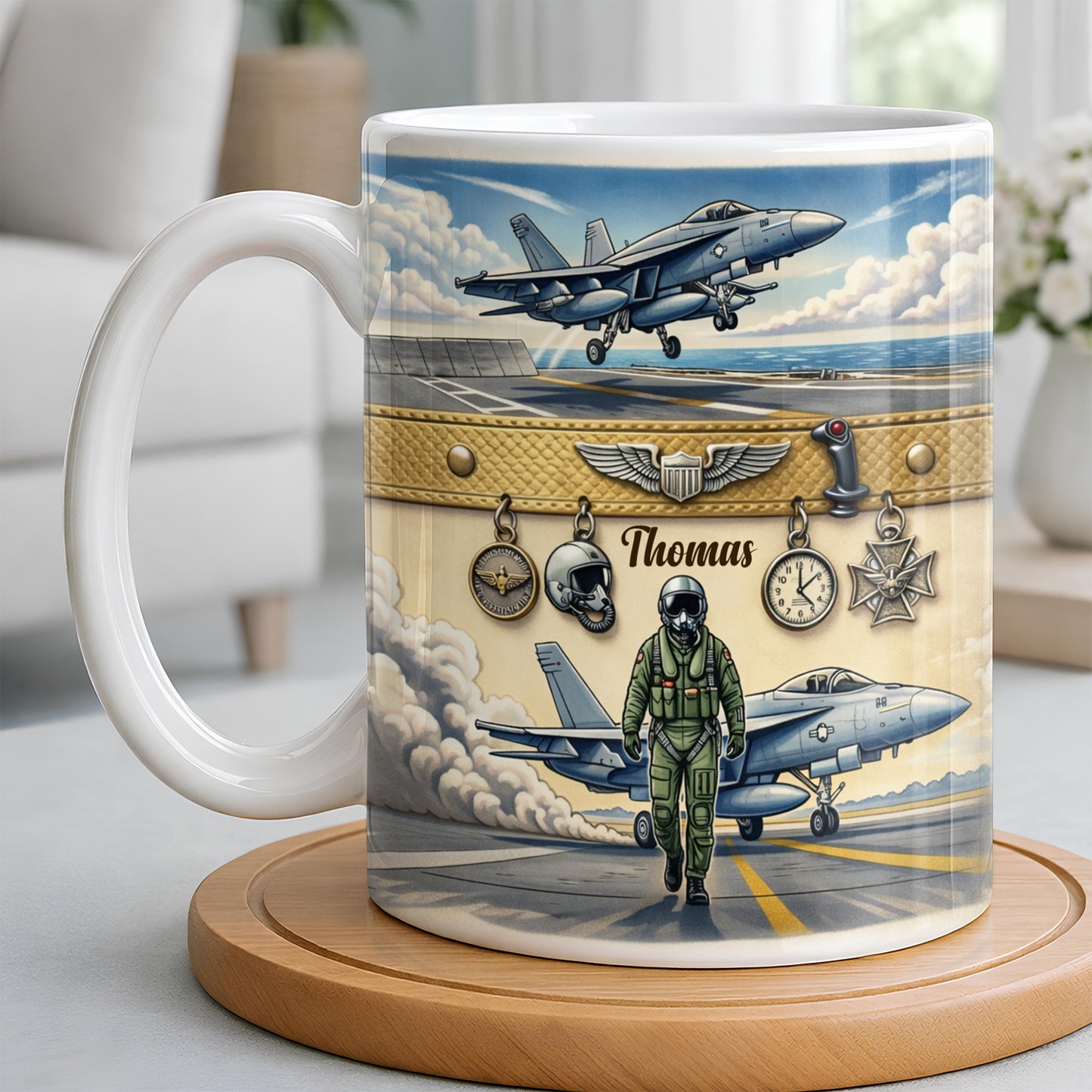Customizable Military Pilot And Jets Theme