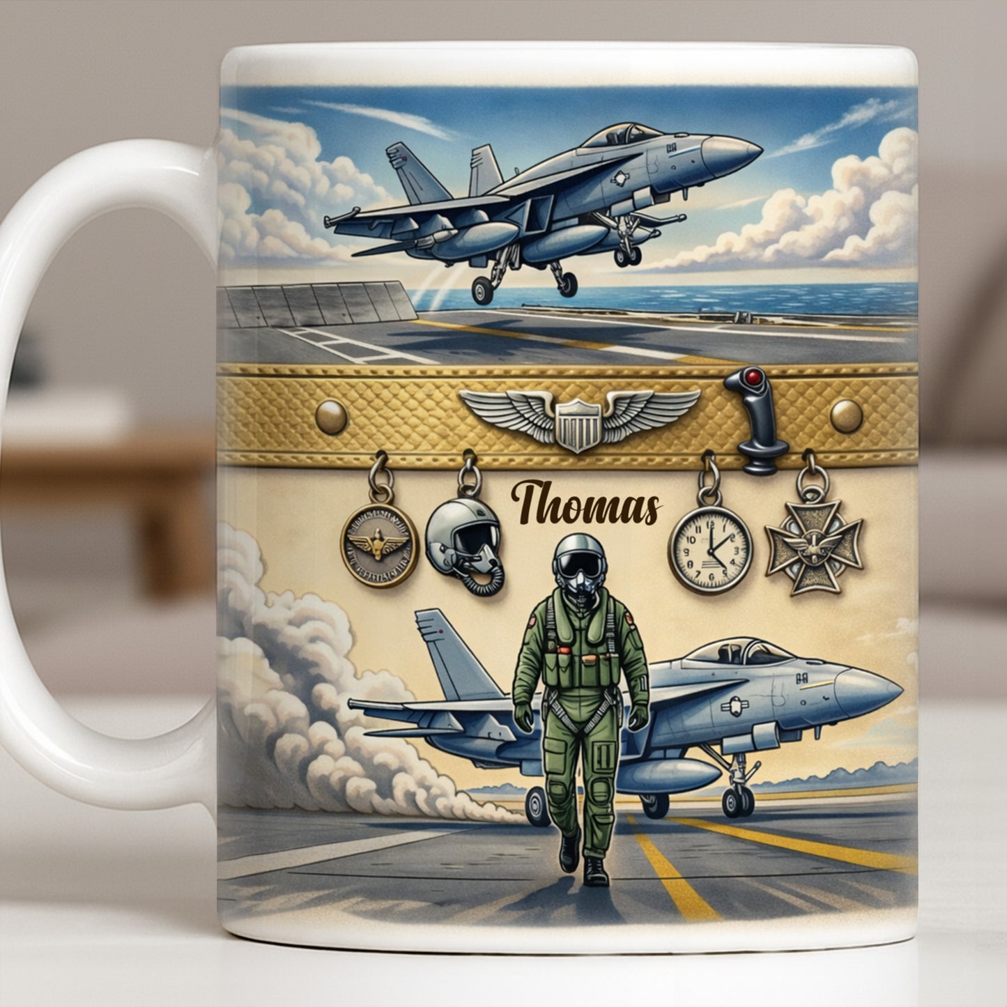 Customizable Military Pilot And Jets Theme