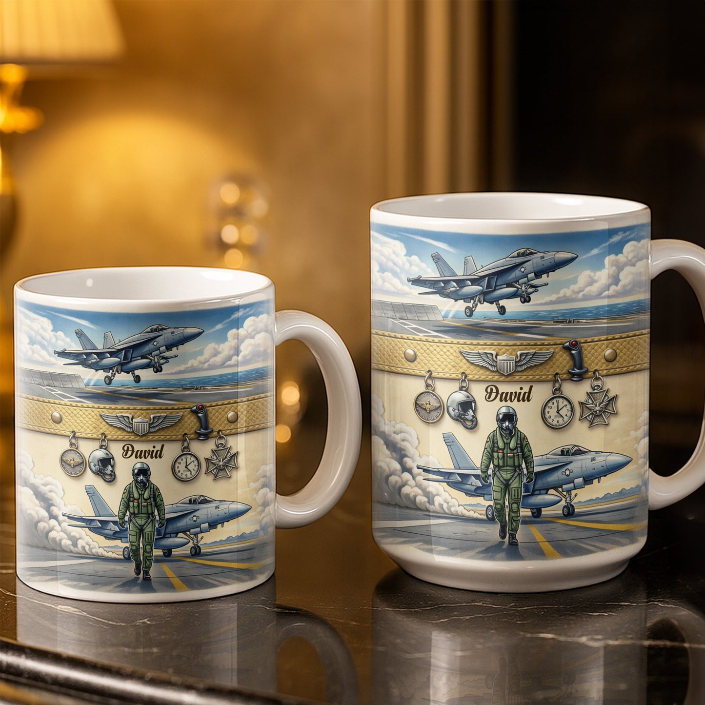 Customizable Military Pilot And Jets Theme