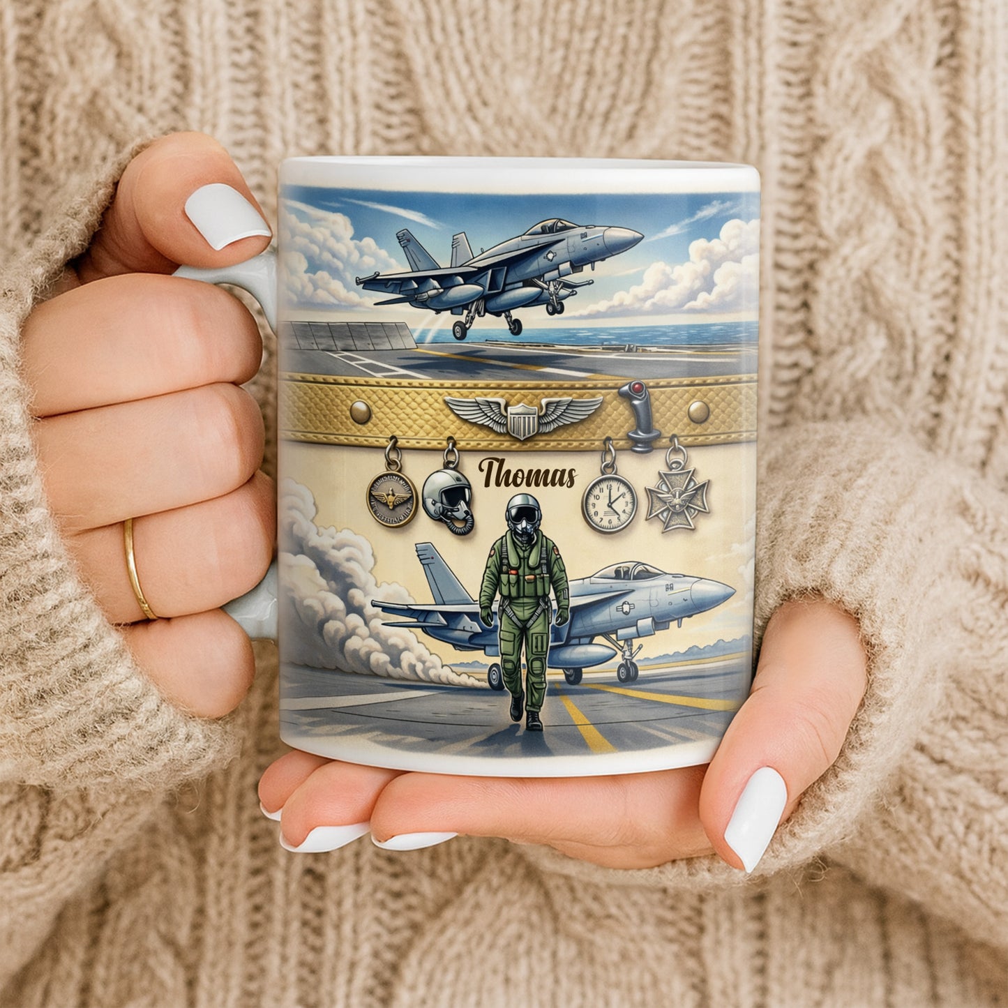 Customizable Military Pilot And Jets Theme