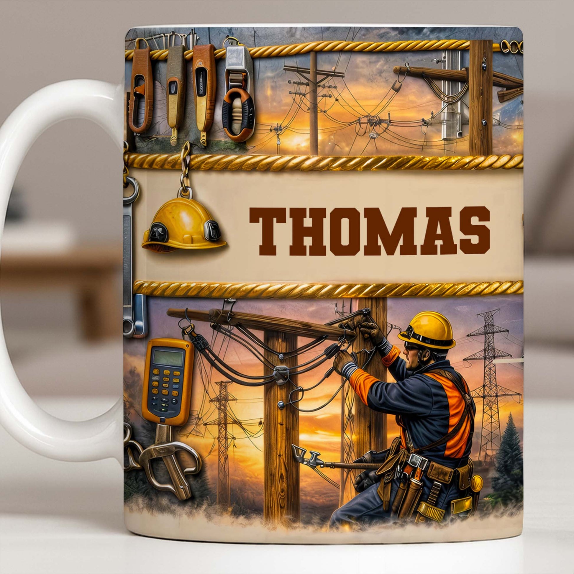 Celebrate The Hardworking Lineman, Utility Pole Design