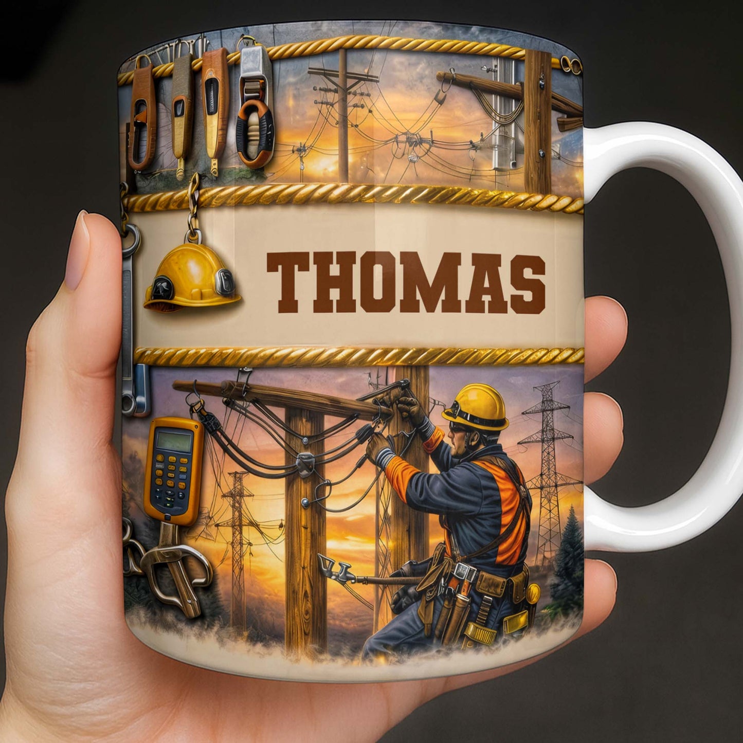 Celebrate The Hardworking Lineman, Utility Pole Design