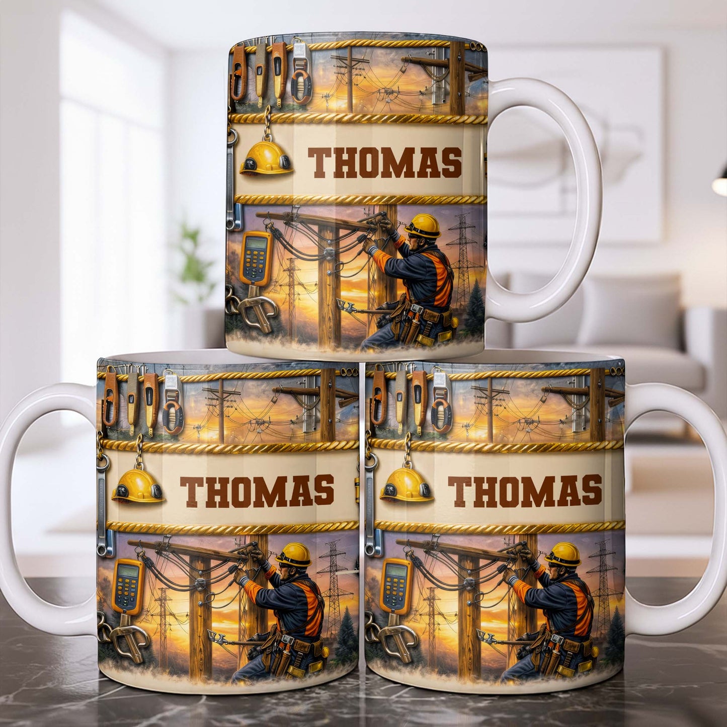 Celebrate The Hardworking Lineman, Utility Pole Design