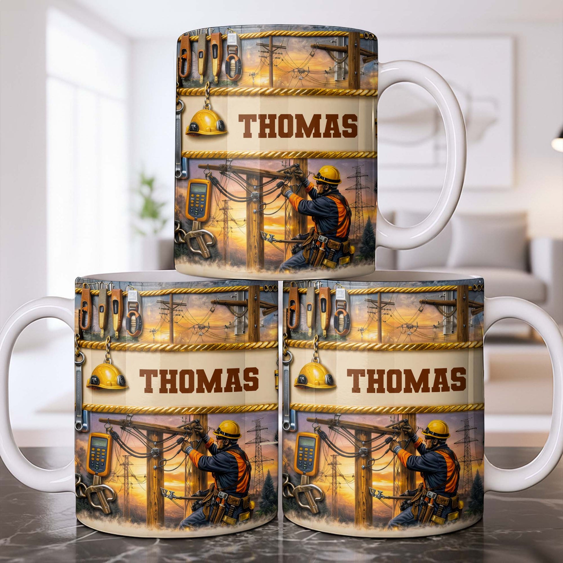 Celebrate The Hardworking Lineman, Utility Pole Design