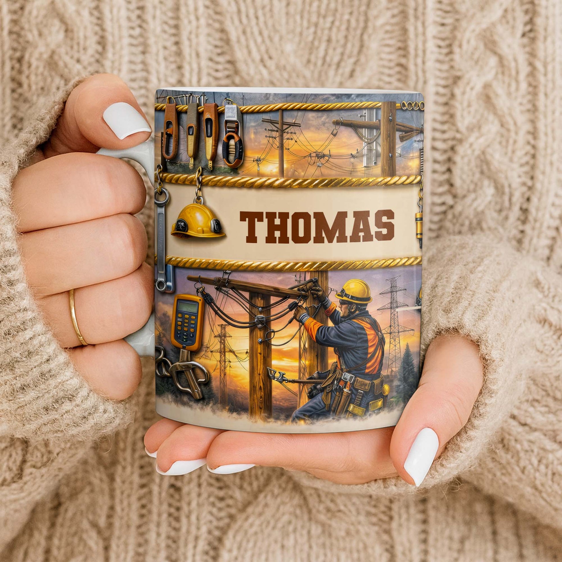 Celebrate The Hardworking Lineman, Utility Pole Design