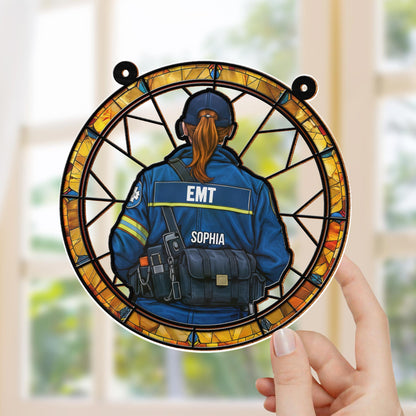 Custom EMT Suncatcher With Medical Gear