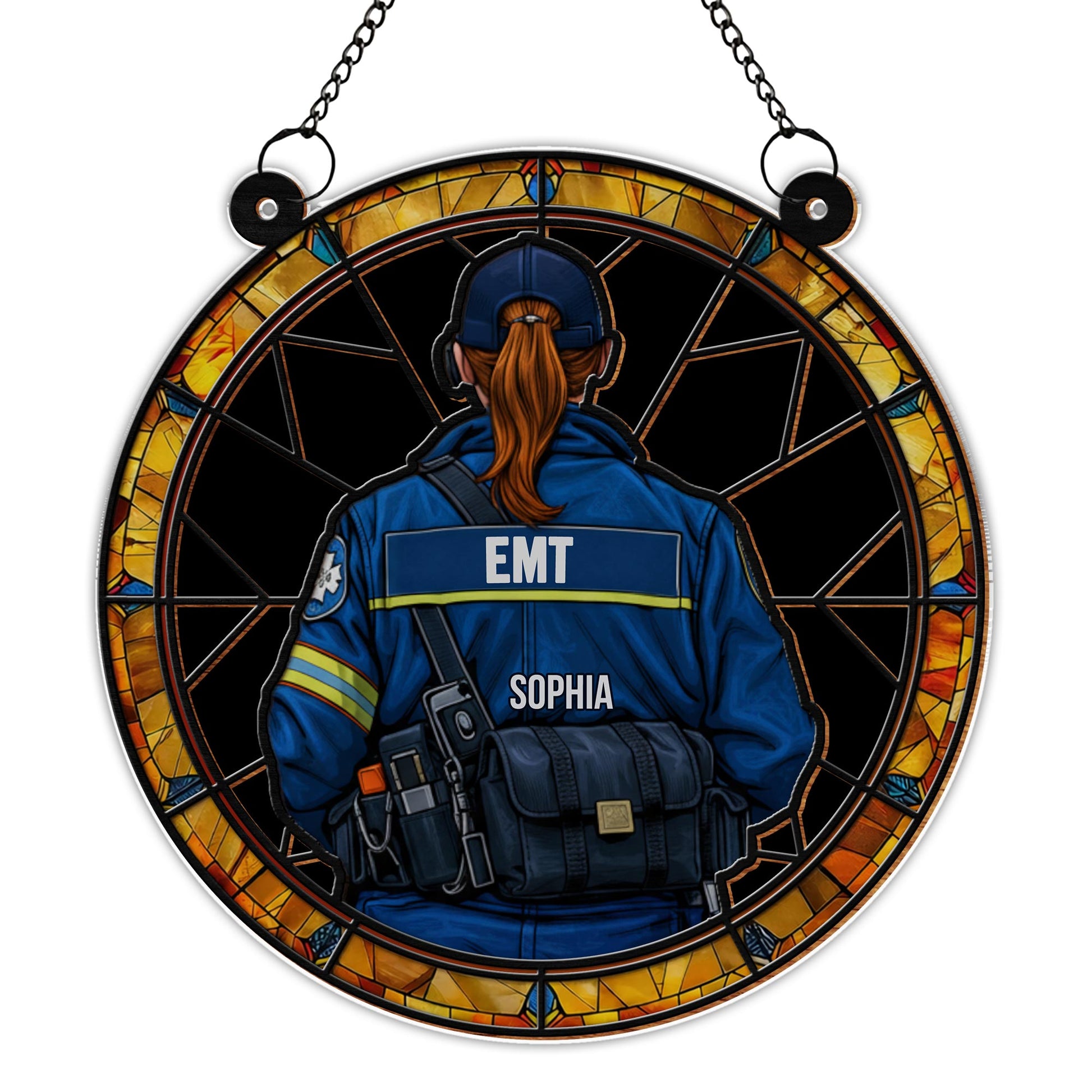 Custom EMT Suncatcher With Medical Gear