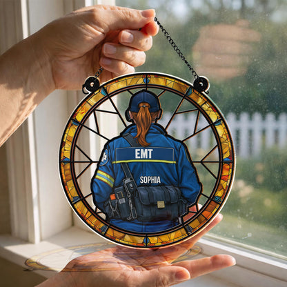 Custom EMT Suncatcher With Medical Gear