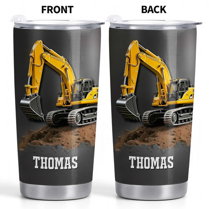 Excavator Construction Tumbler