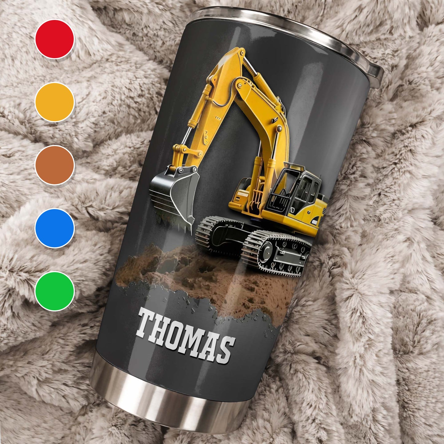 Excavator Construction Tumbler
