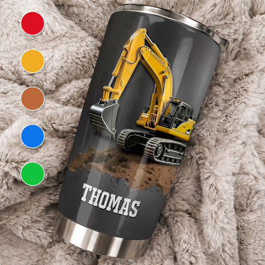 Excavator Construction Tumbler