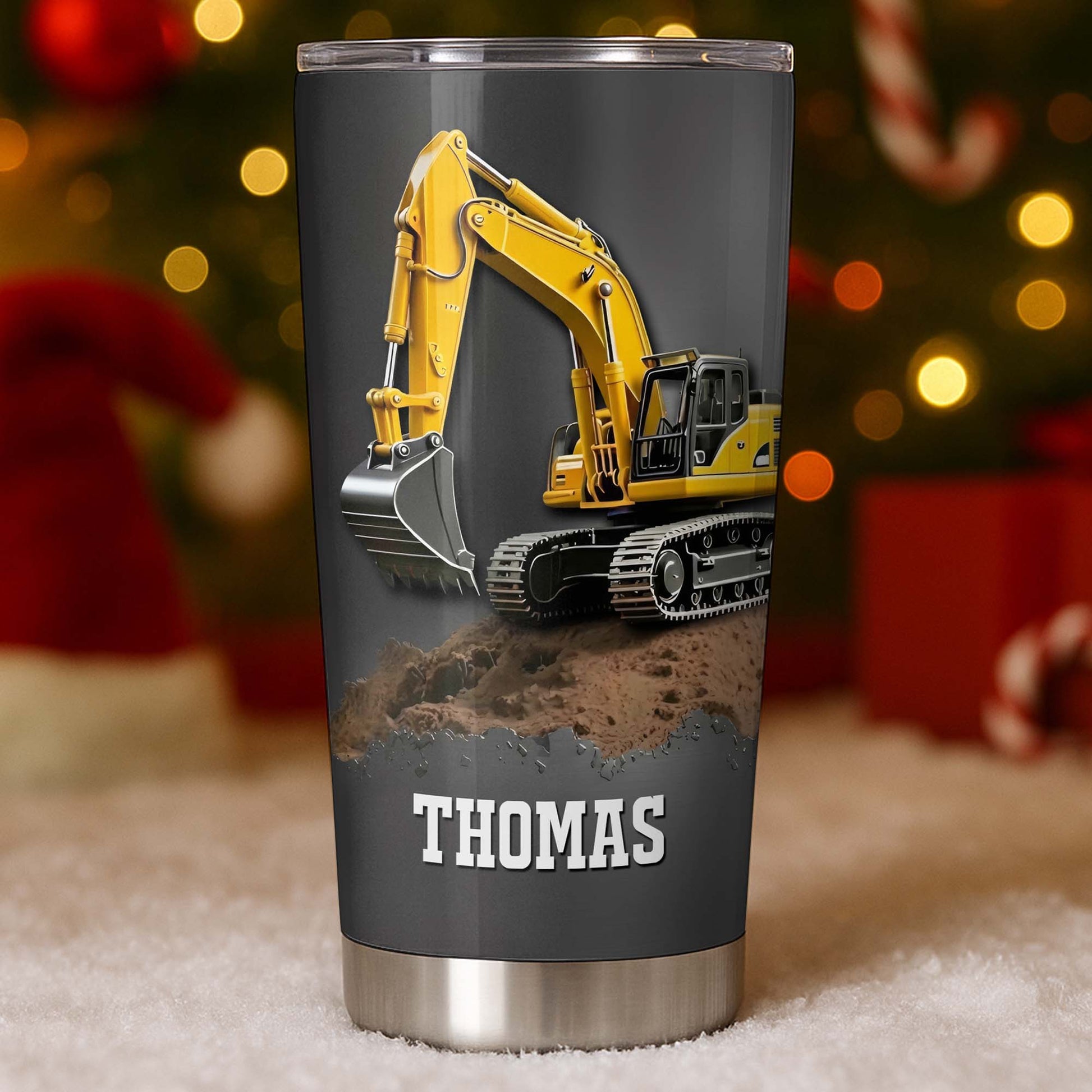 Excavator Construction Tumbler