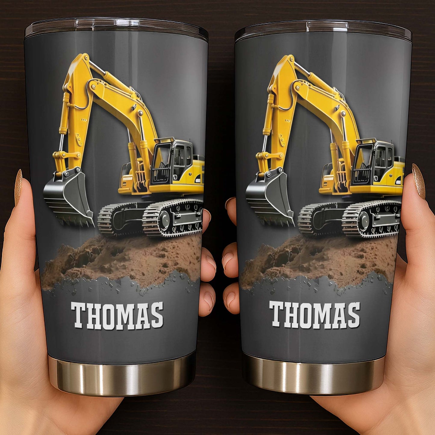 Excavator Construction Tumbler