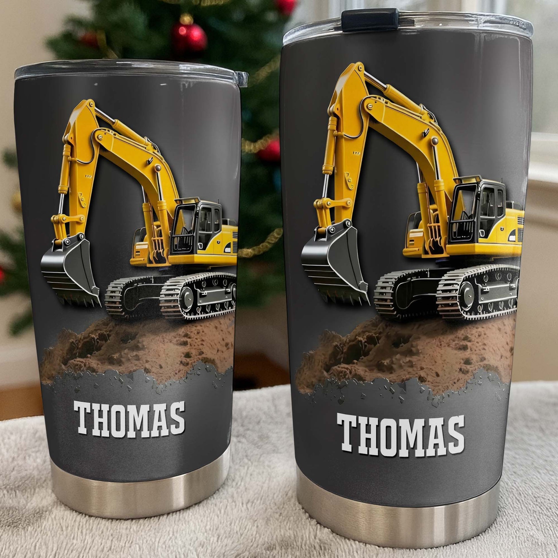 Excavator Construction Tumbler