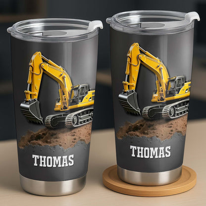 Excavator Construction Tumbler