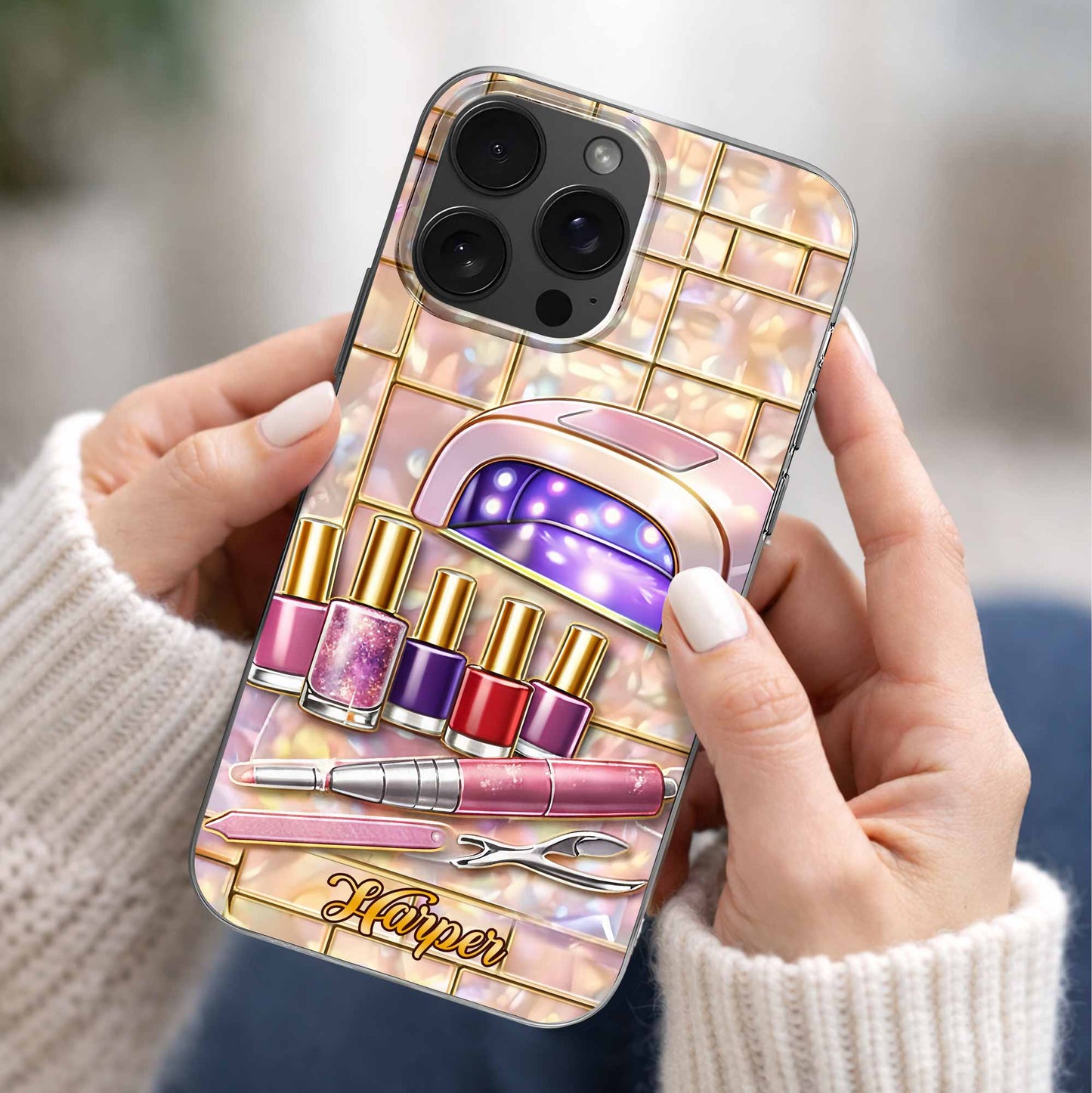 To My Beautiful Beauty Queen, Nail Polish And Lipstick Design