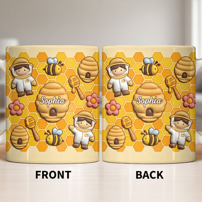 Celebrate A Special Bond With Bee And Honeycomb Design