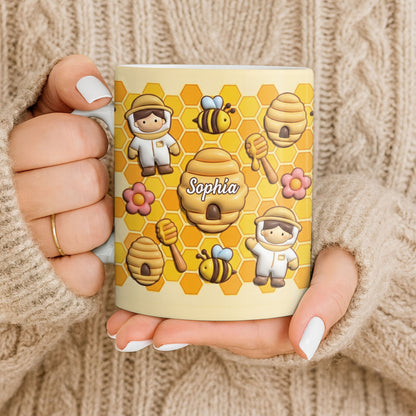 Celebrate A Special Bond With Bee And Honeycomb Design