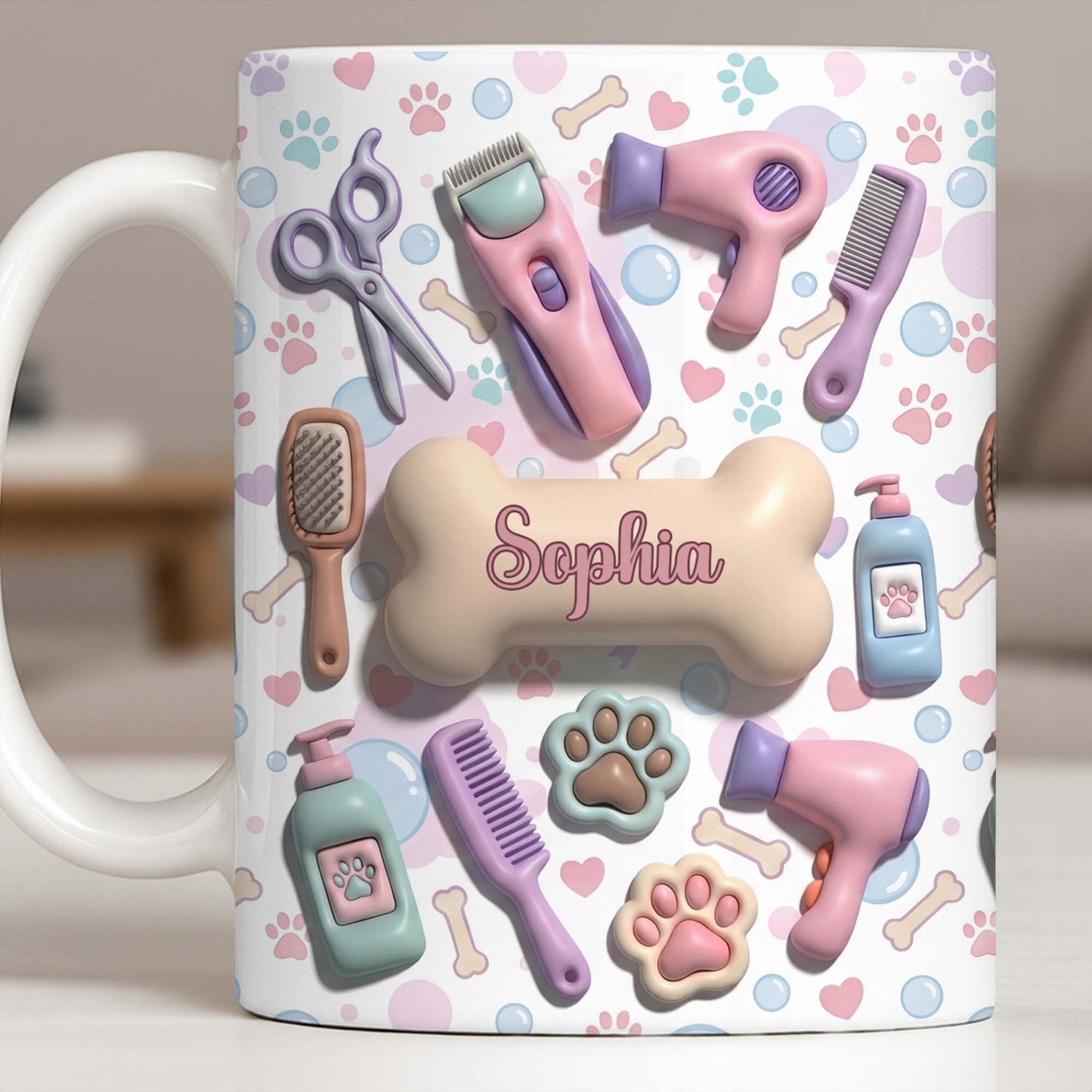 Gift For Pet Grooming Essentials And Paw Prints