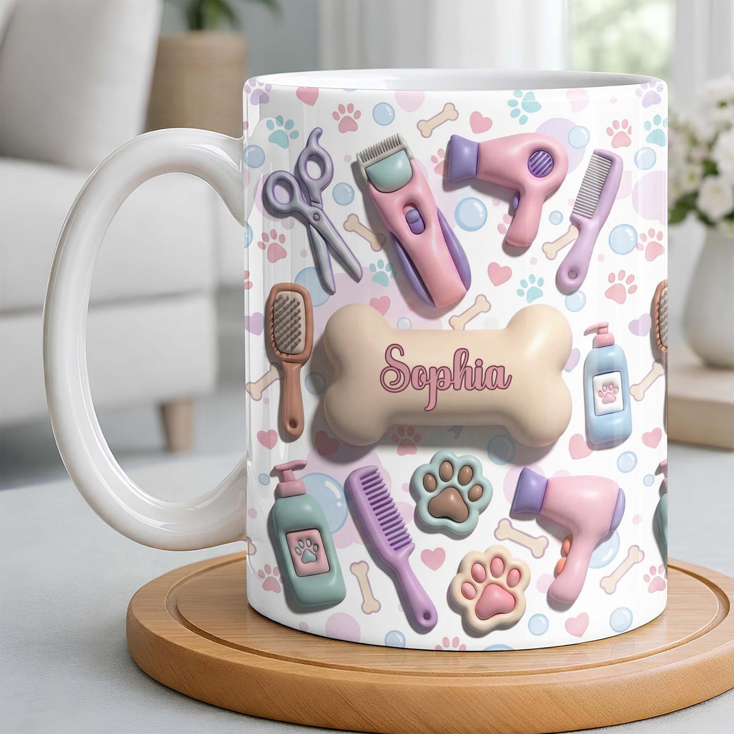 Gift For Pet Grooming Essentials And Paw Prints