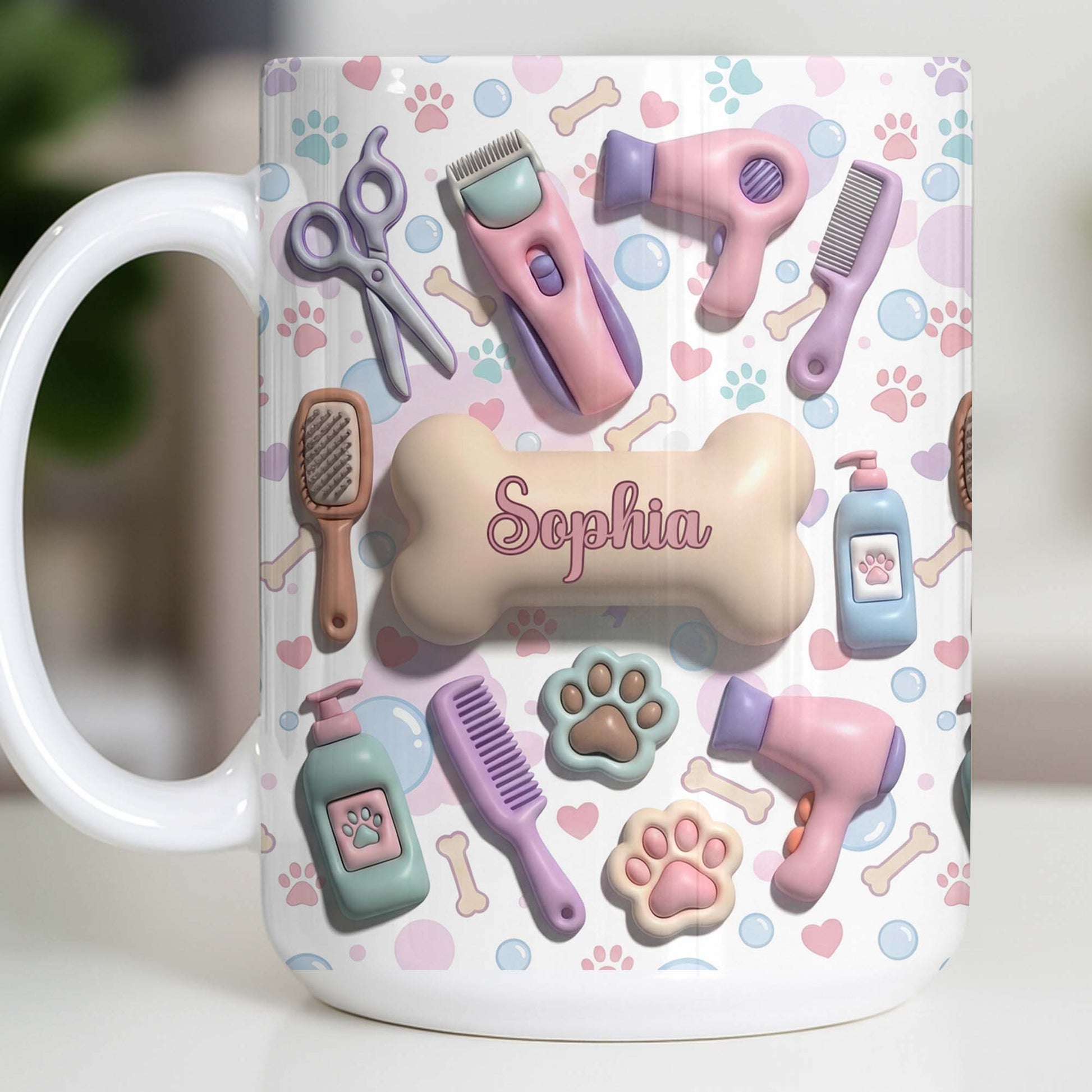 Gift For Pet Grooming Essentials And Paw Prints