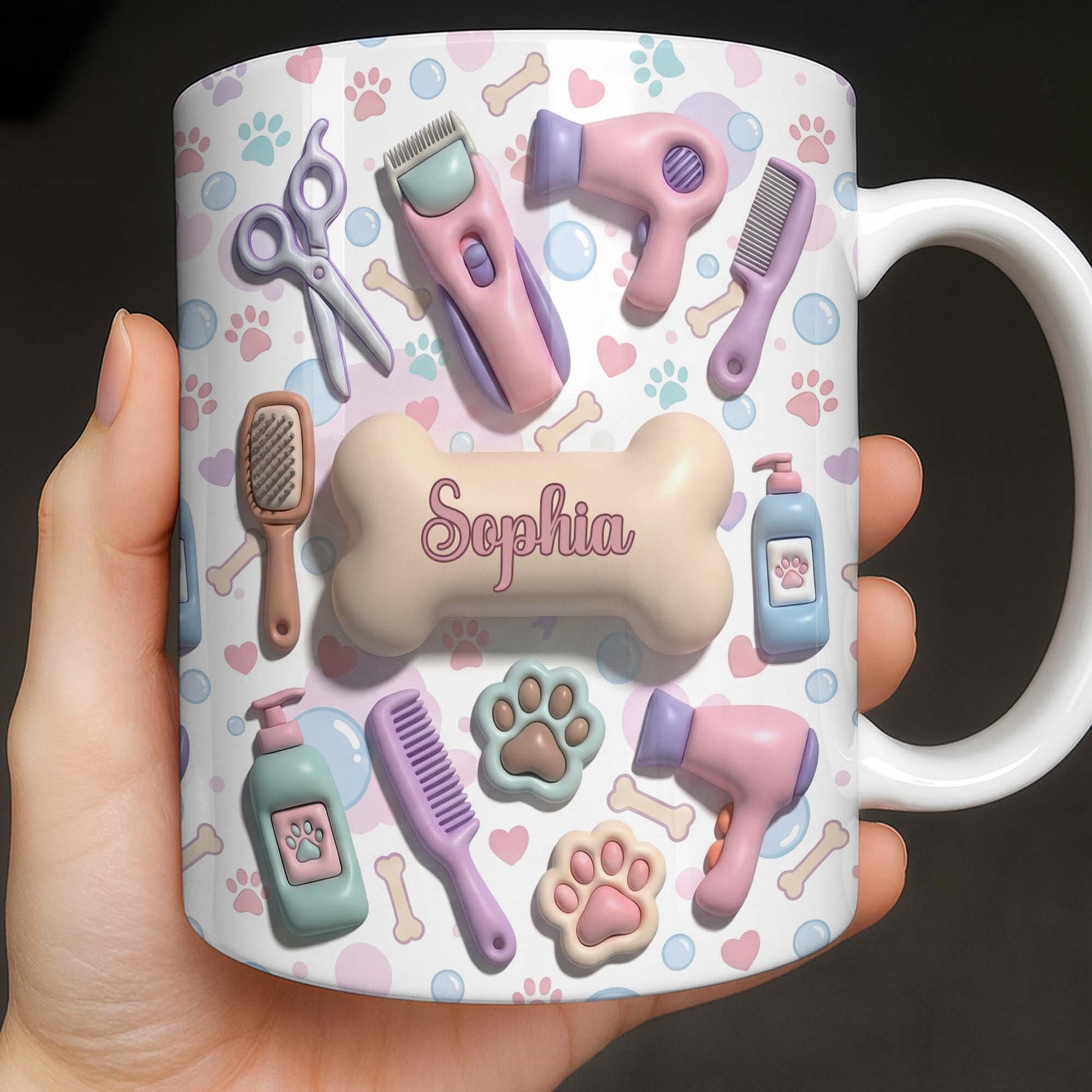 Gift For Pet Grooming Essentials And Paw Prints