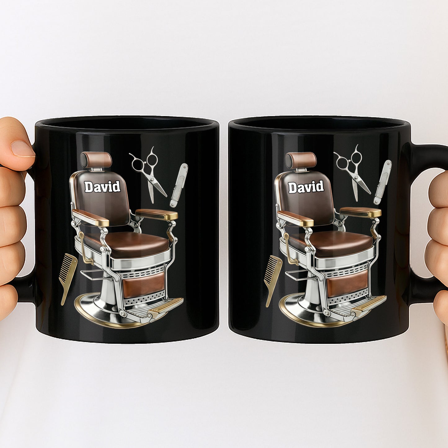 Master Barber At Your Service With Professional Barber Chair And Tools