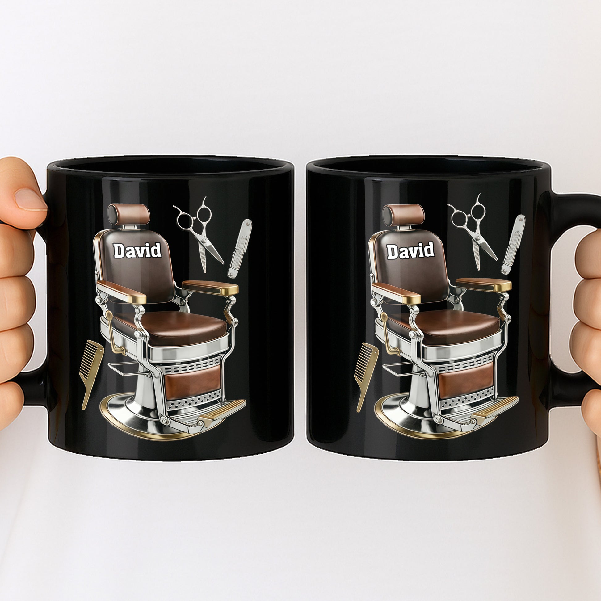 Master Barber At Your Service With Professional Barber Chair And Tools