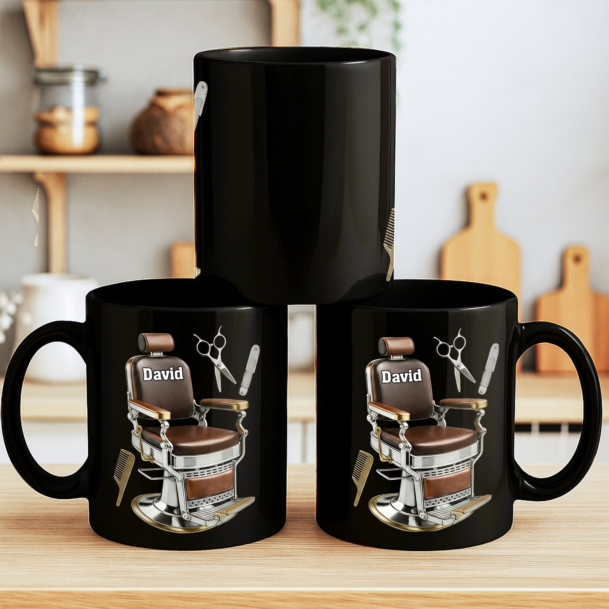 Master Barber At Your Service With Professional Barber Chair And Tools