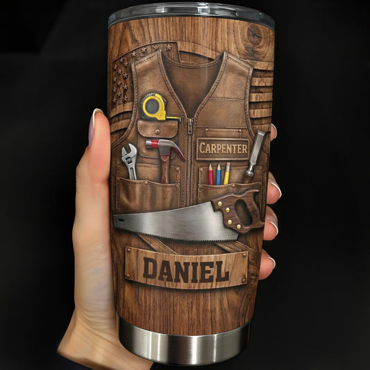 Carpenter Vest And Tools Tumbler