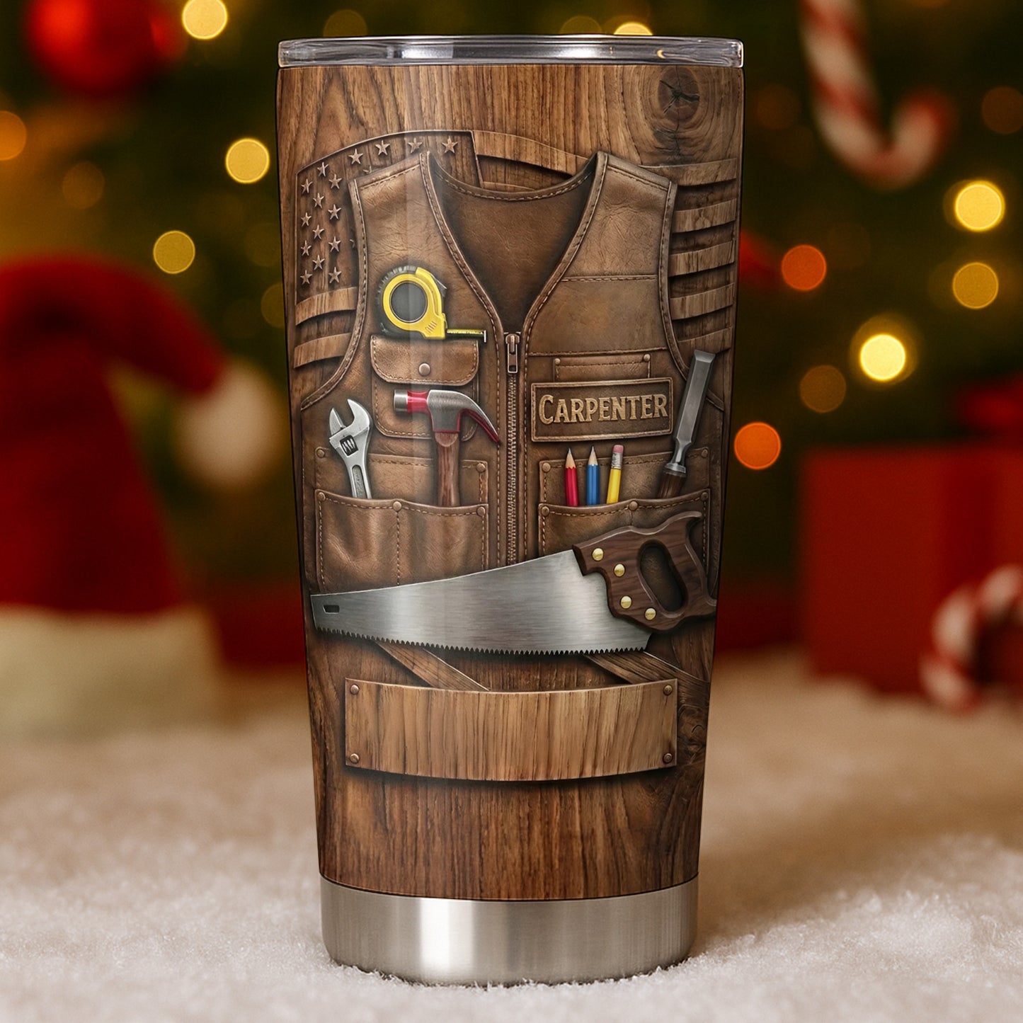 Carpenter Vest And Tools Tumbler