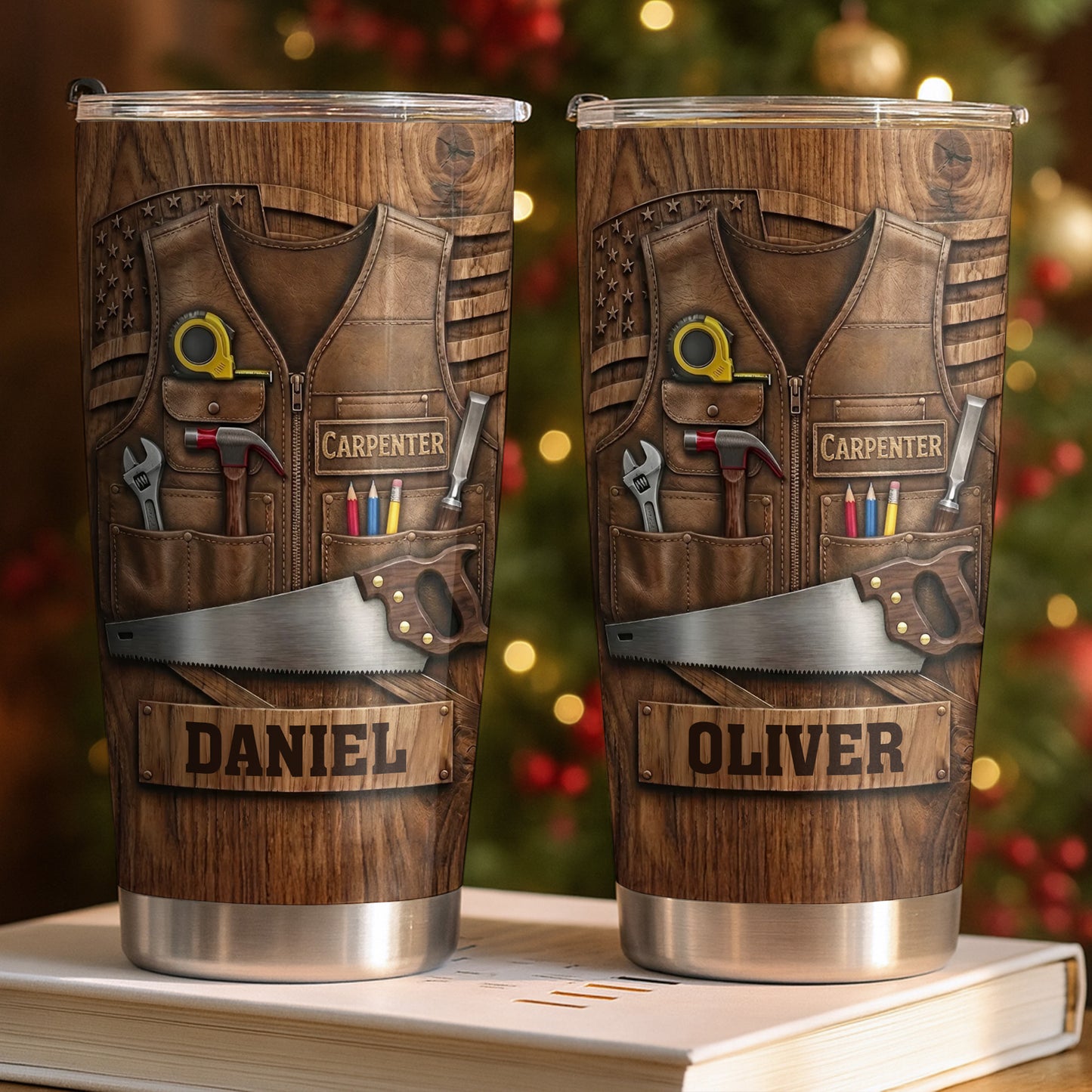 Carpenter Vest And Tools Tumbler