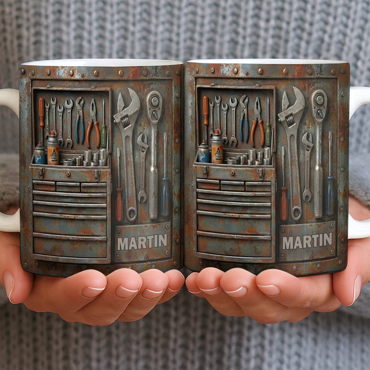 Personalized Custom Name and Tools Coffee Mug