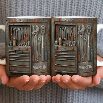 Personalized Custom Name and Tools Coffee Mug