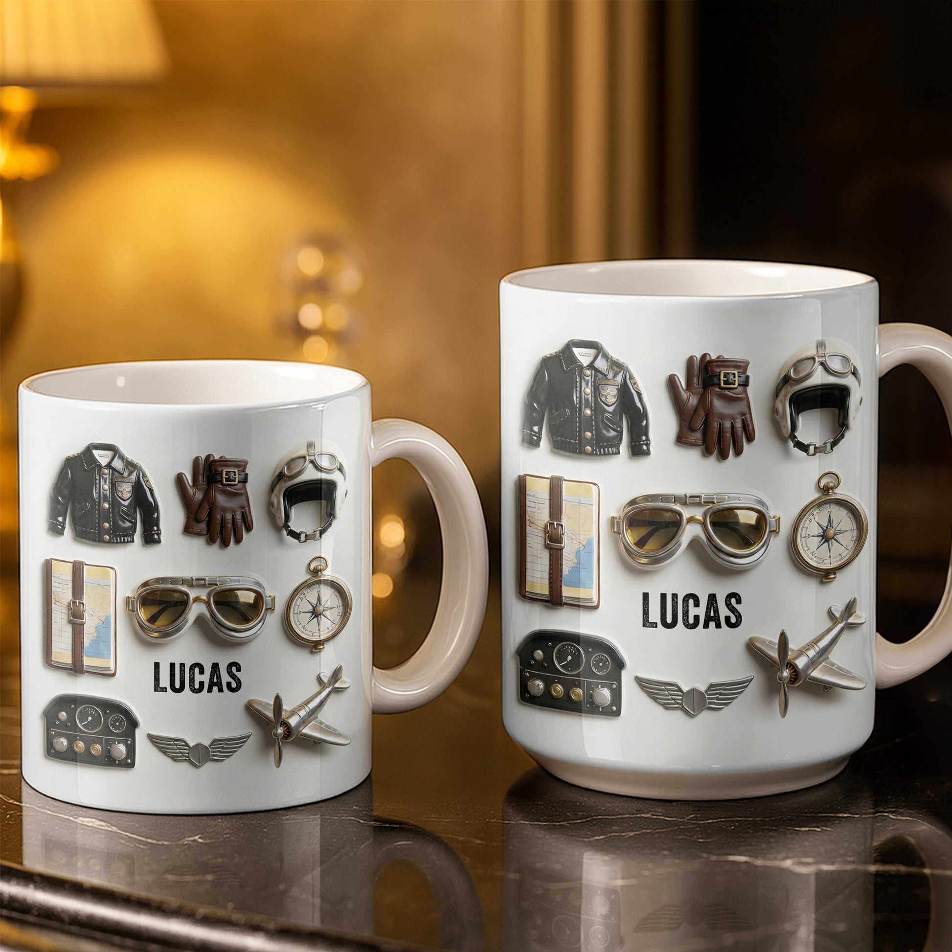 Adventure Awaits, Customize With Icons Of Travel And Aviation