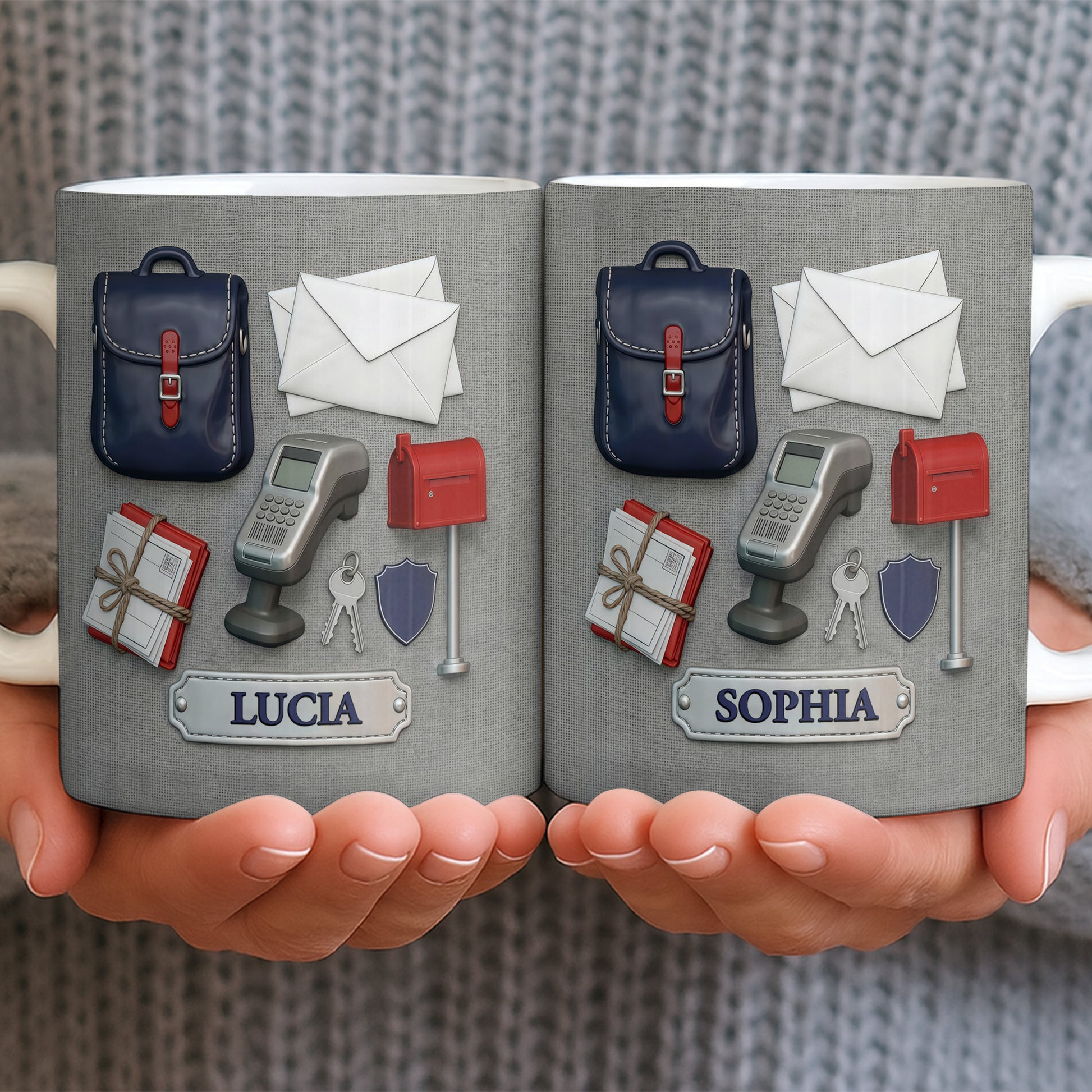 Postal Worker Essentials, Mail Bag And Scanner