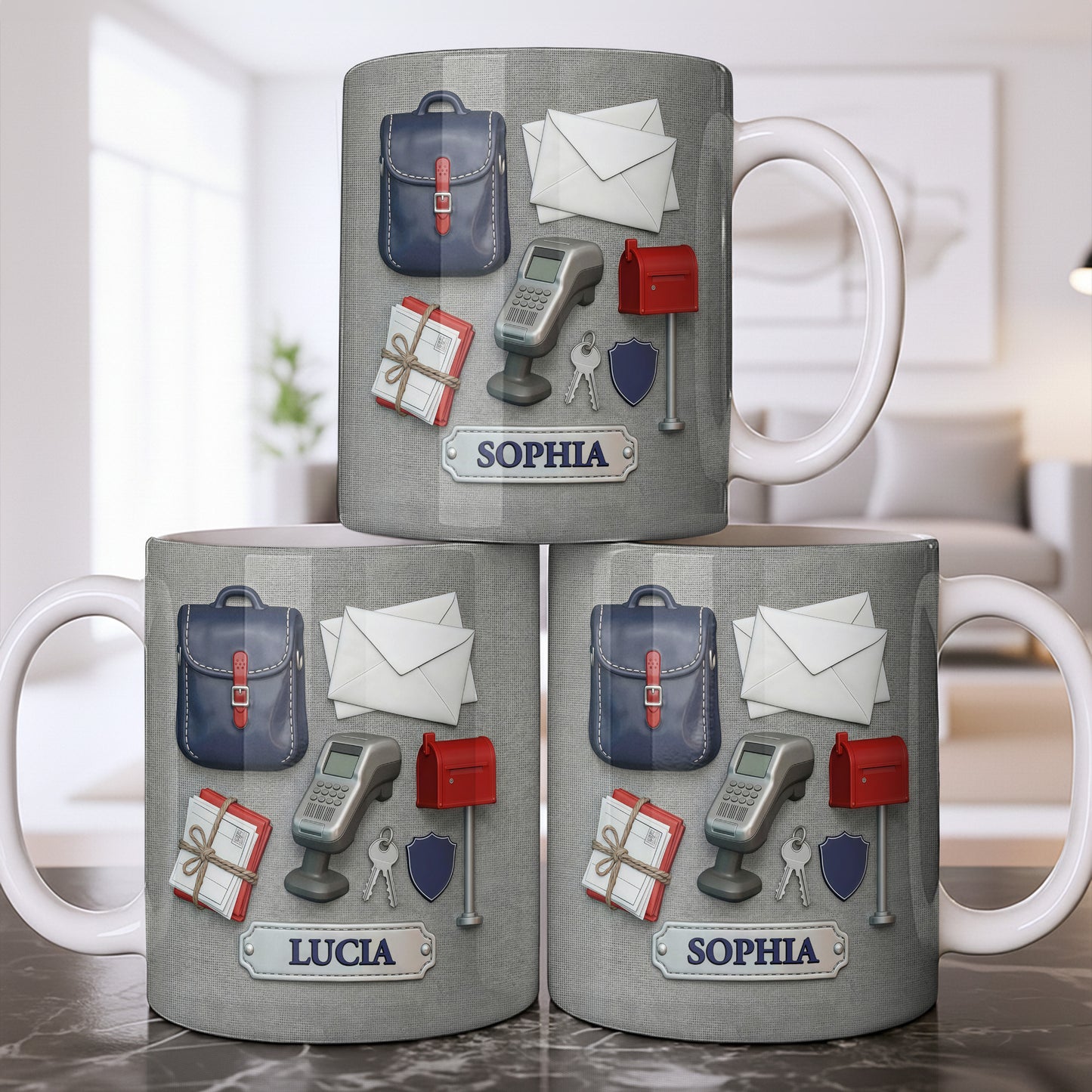 Postal Worker Essentials, Mail Bag And Scanner