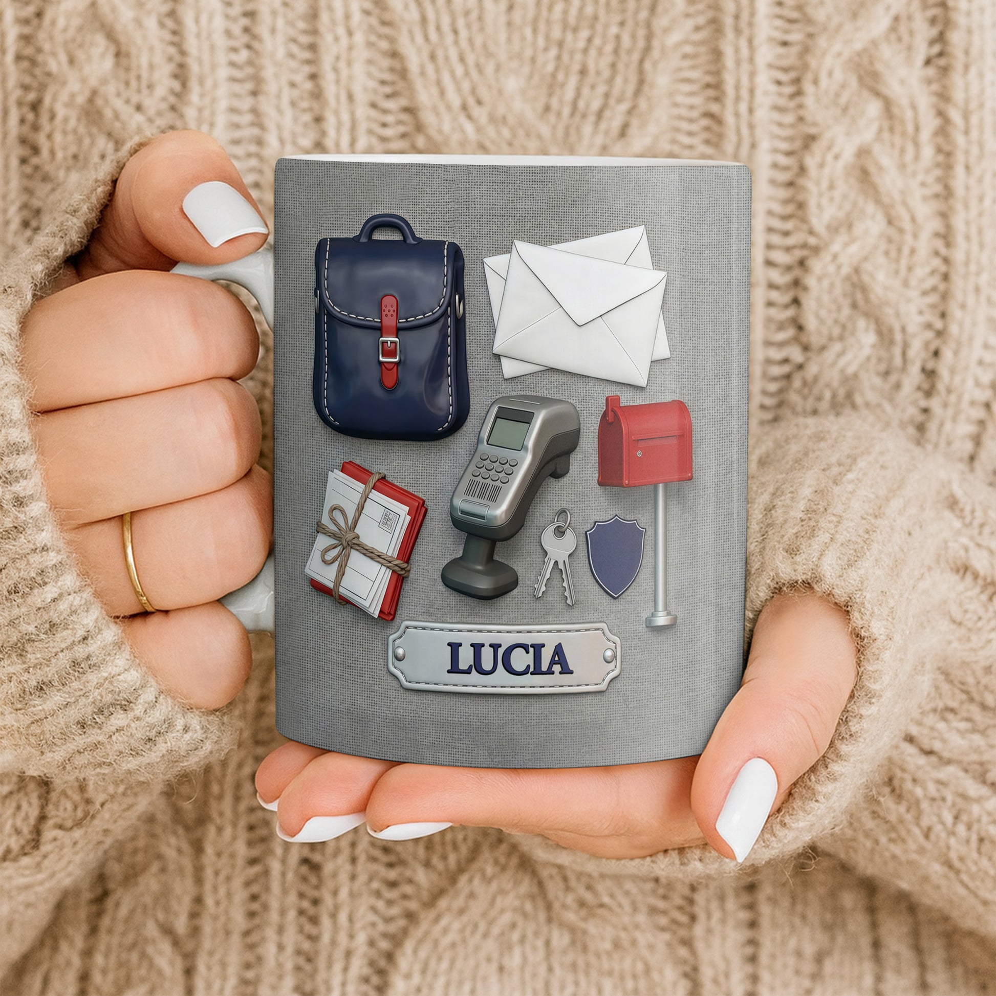 Postal Worker Essentials, Mail Bag And Scanner