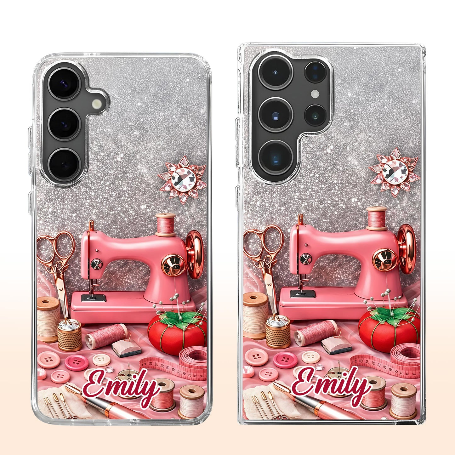 Stitching With Love Personalized Sewing Machine And Craft Supplies Design