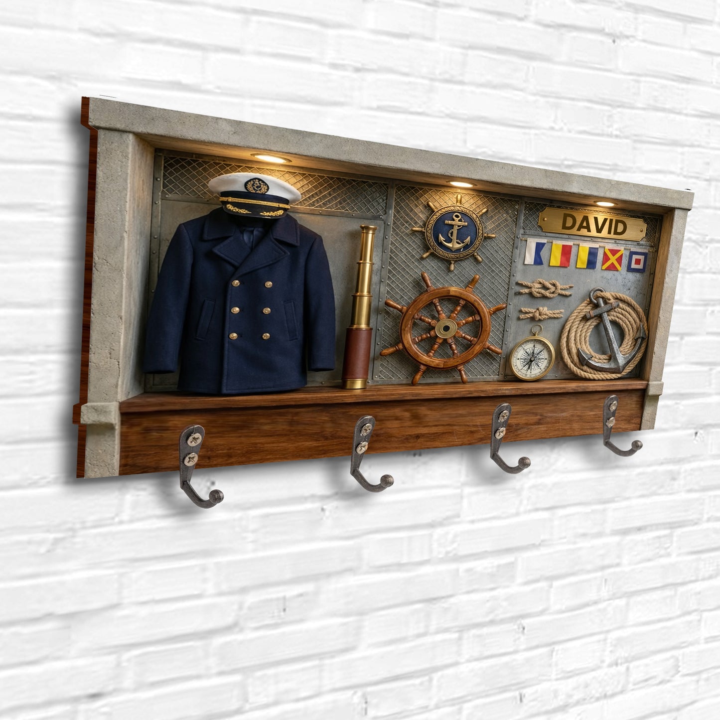 Navigate Your Way Home Ship Wheel Anchor And Nautical Elements